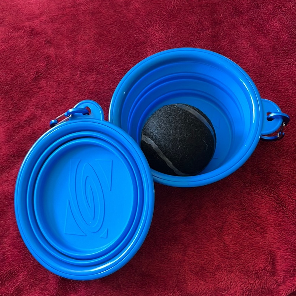 2 Pack Pet Soft Dog Collapsible Bowls